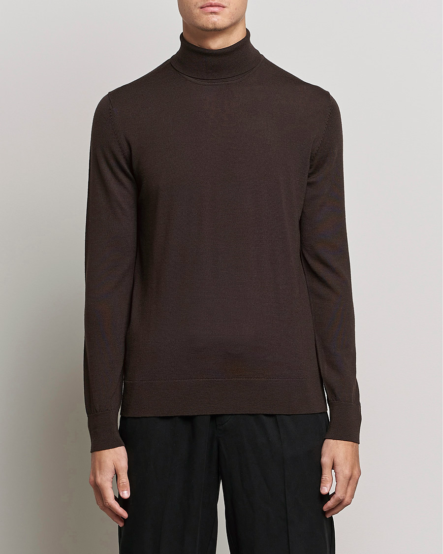 Homme | Pulls Et Tricots | Samsøe Samsøe | Samsøe & Samsøe Flemming Superfine Merino Wool Roll Neck Mole