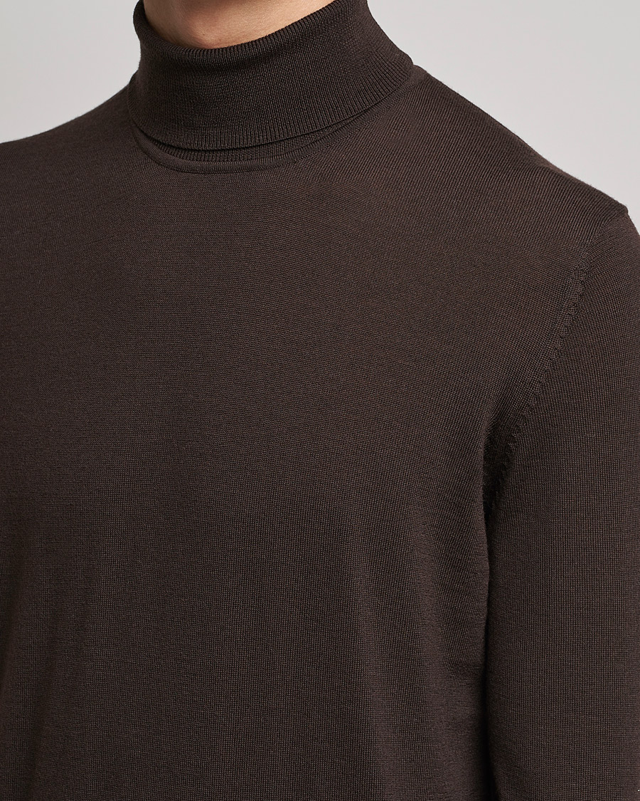 Homme | Pulls Et Tricots | Samsøe Samsøe | Samsøe & Samsøe Flemming Superfine Merino Wool Roll Neck Mole