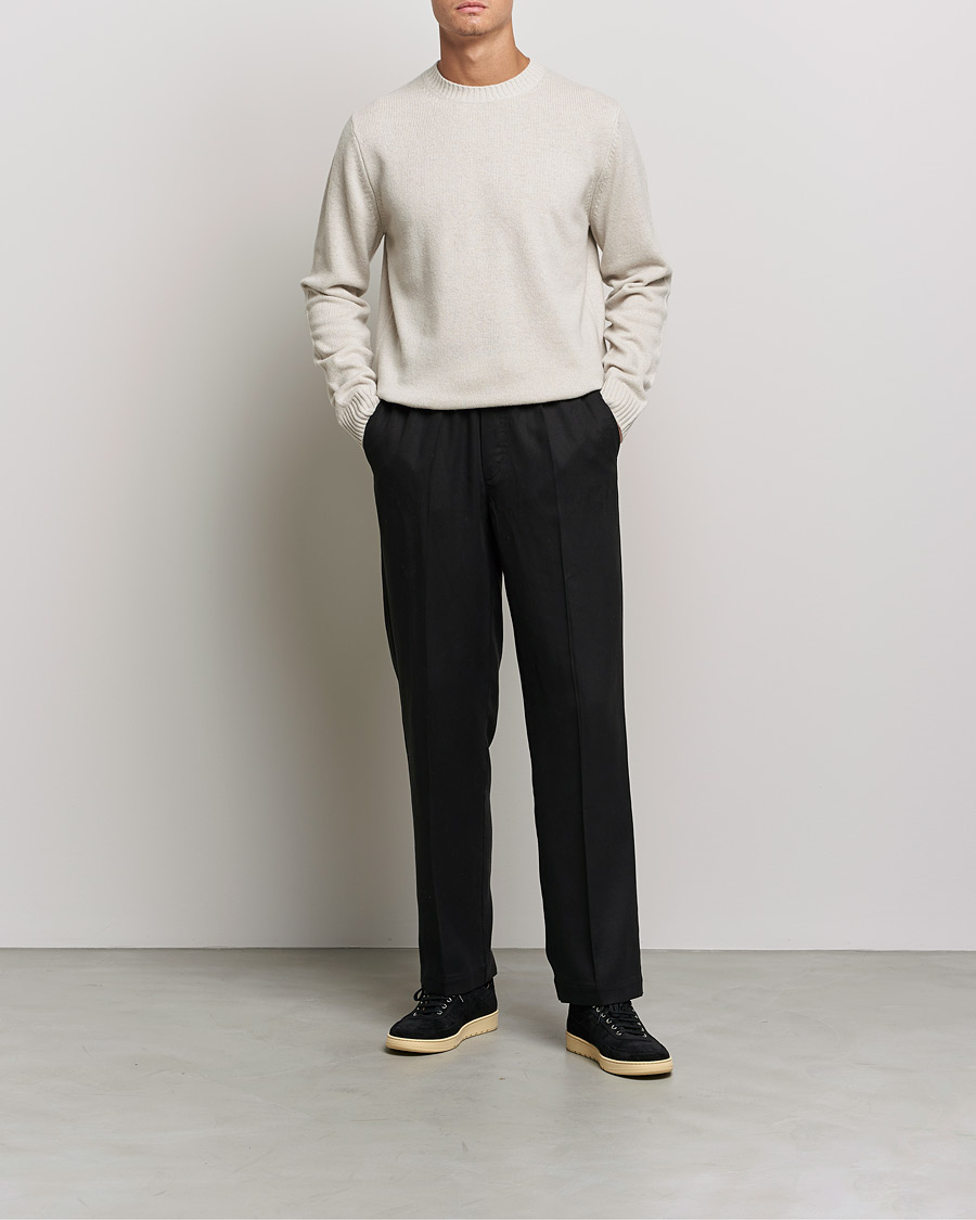 Homme | Pulls Et Tricots | Samsøe Samsøe | Samsøe & Samsøe Syllie Wool Crew Neck Oatmeal