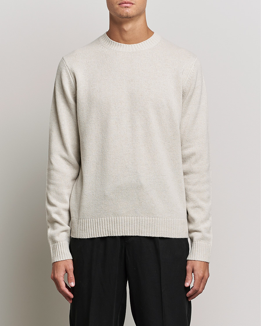 Homme | Pulls Et Tricots | Samsøe Samsøe | Samsøe & Samsøe Syllie Wool Crew Neck Oatmeal