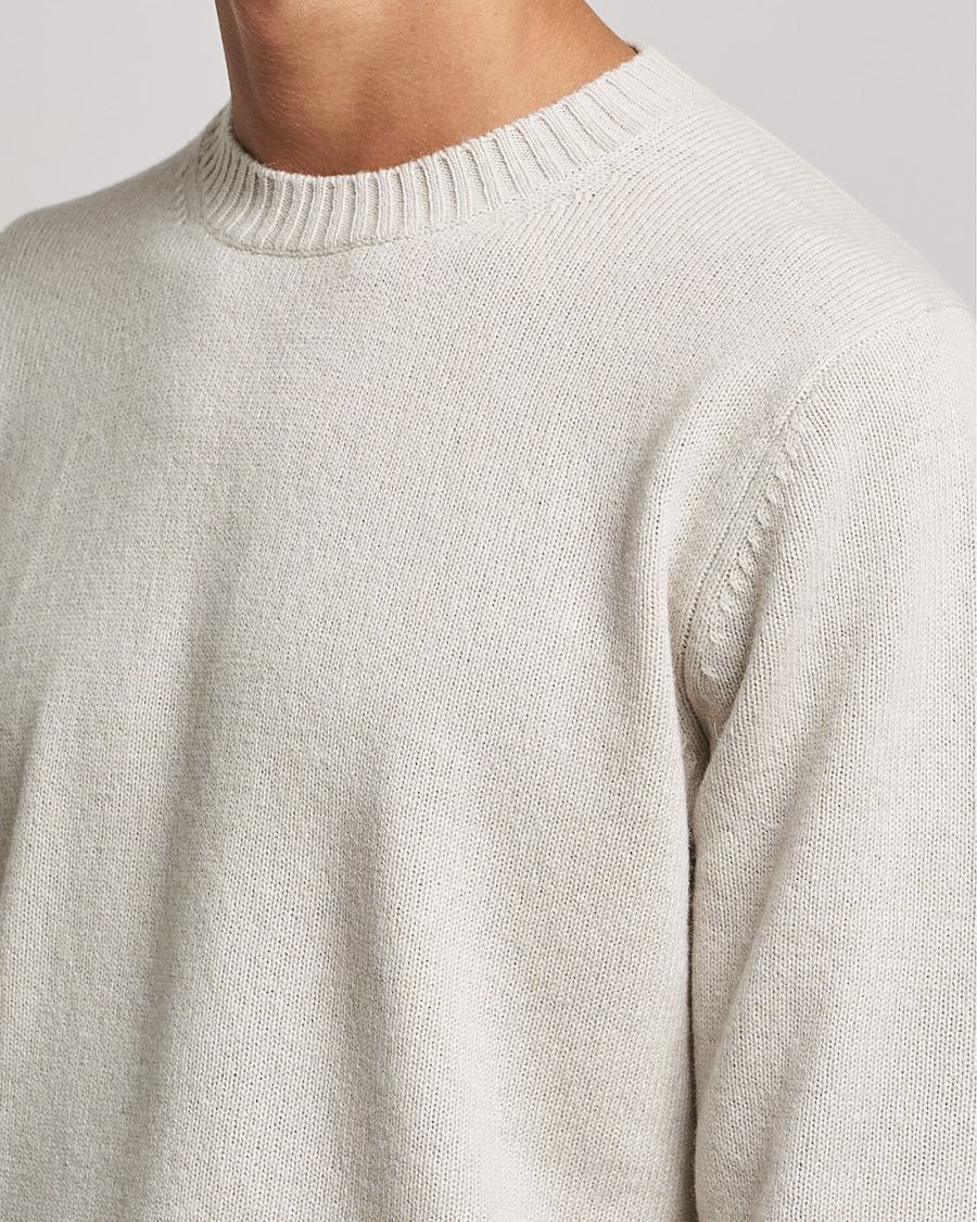 Homme | Pulls Et Tricots | Samsøe Samsøe | Samsøe & Samsøe Syllie Wool Crew Neck Oatmeal