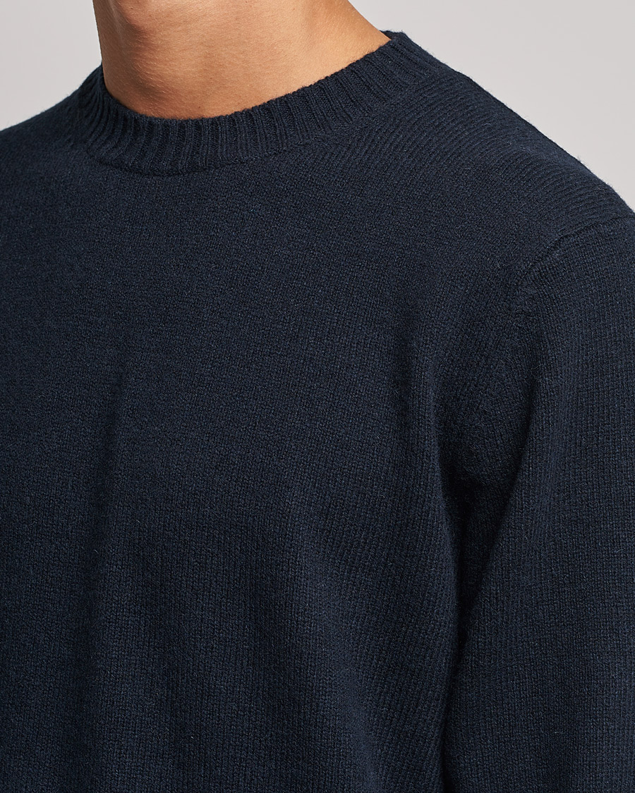 Homme | Pulls Et Tricots | Samsøe Samsøe | Sylli Wool Crew Neck Salute Navy