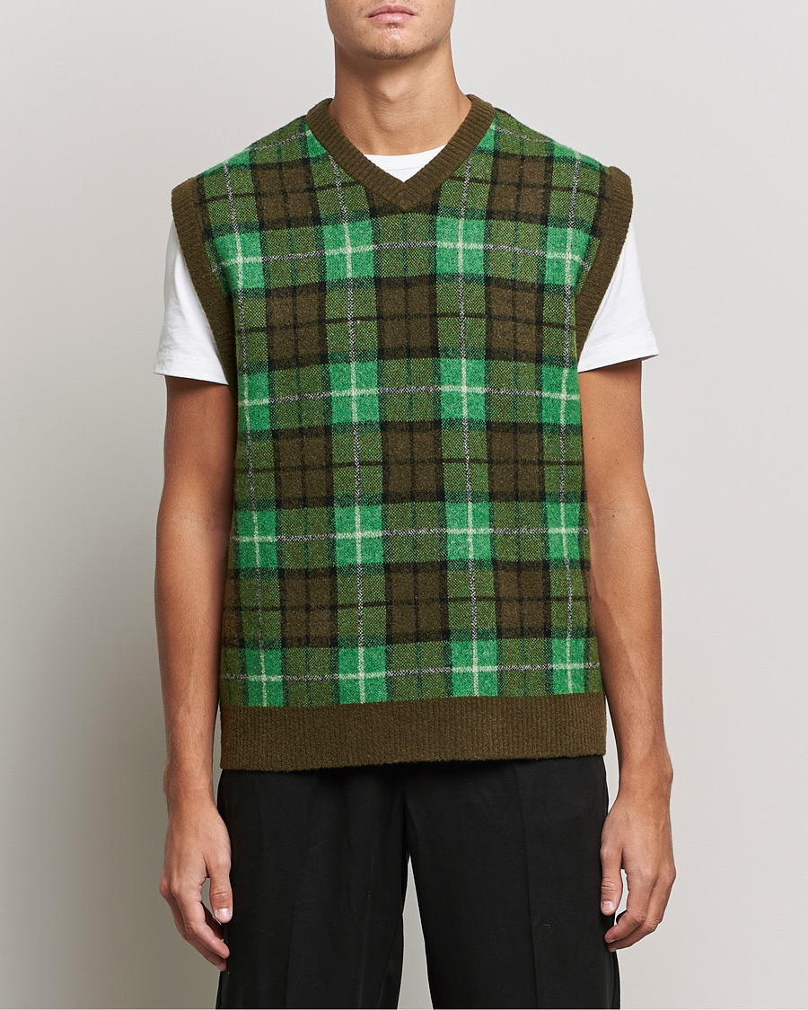 Homme | Pulls Et Tricots | Samsøe Samsøe | Samsøe & Samsøe James Fine Merino Knitted Vest Medium Green