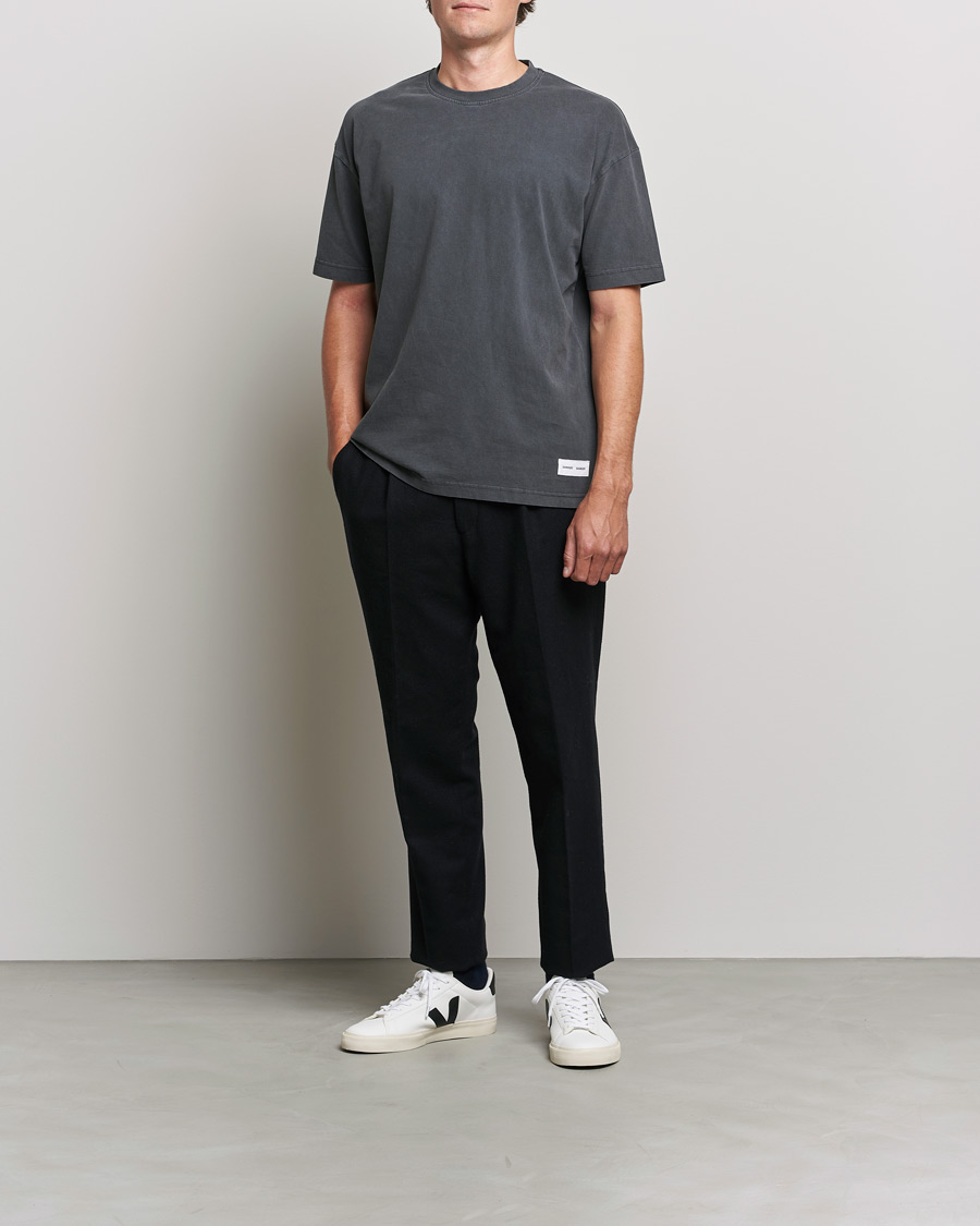 Homme | T-shirts | Samsøe Samsøe | Samsøe & Samsøe Pigment Organic Cotton T-Shirt Black