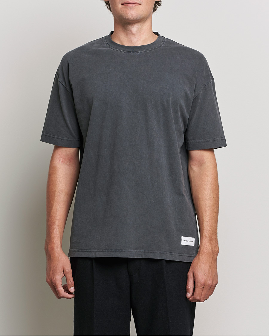 Homme | T-shirts | Samsøe Samsøe | Samsøe & Samsøe Pigment Organic Cotton T-Shirt Black