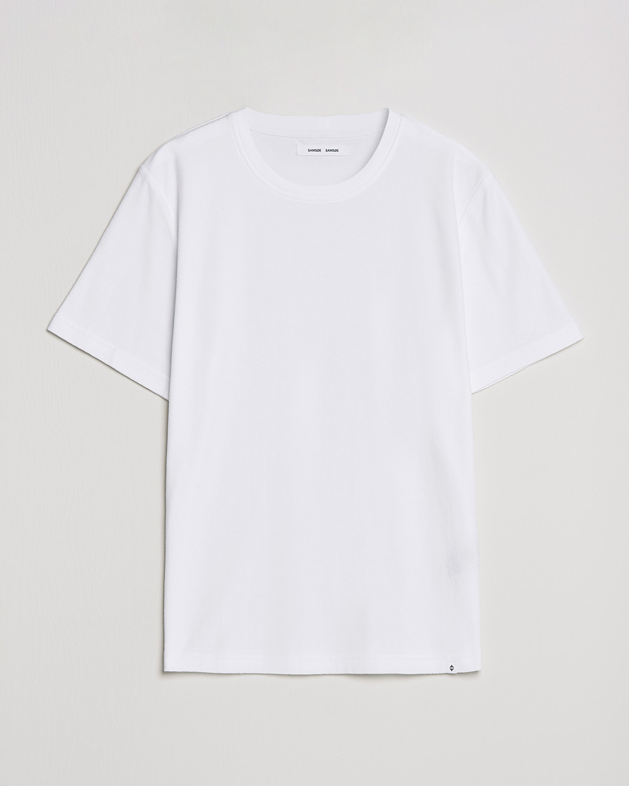 Homme | T-shirts | Samsøe Samsøe | Samsøe & Samsøe Odin Terry Organic Cotton T-Shirt White
