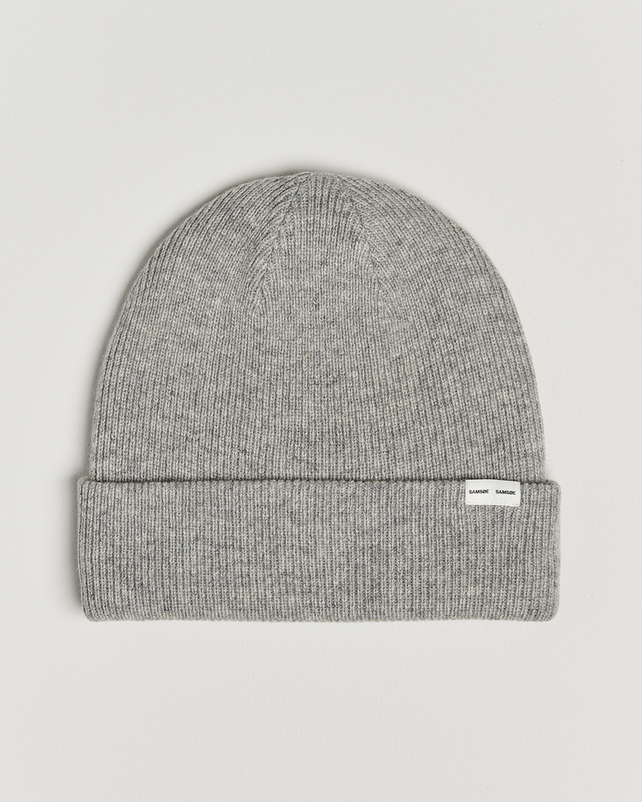 Homme | Bonnets | Samsøe Samsøe | The Wool Beanie Grey Melange