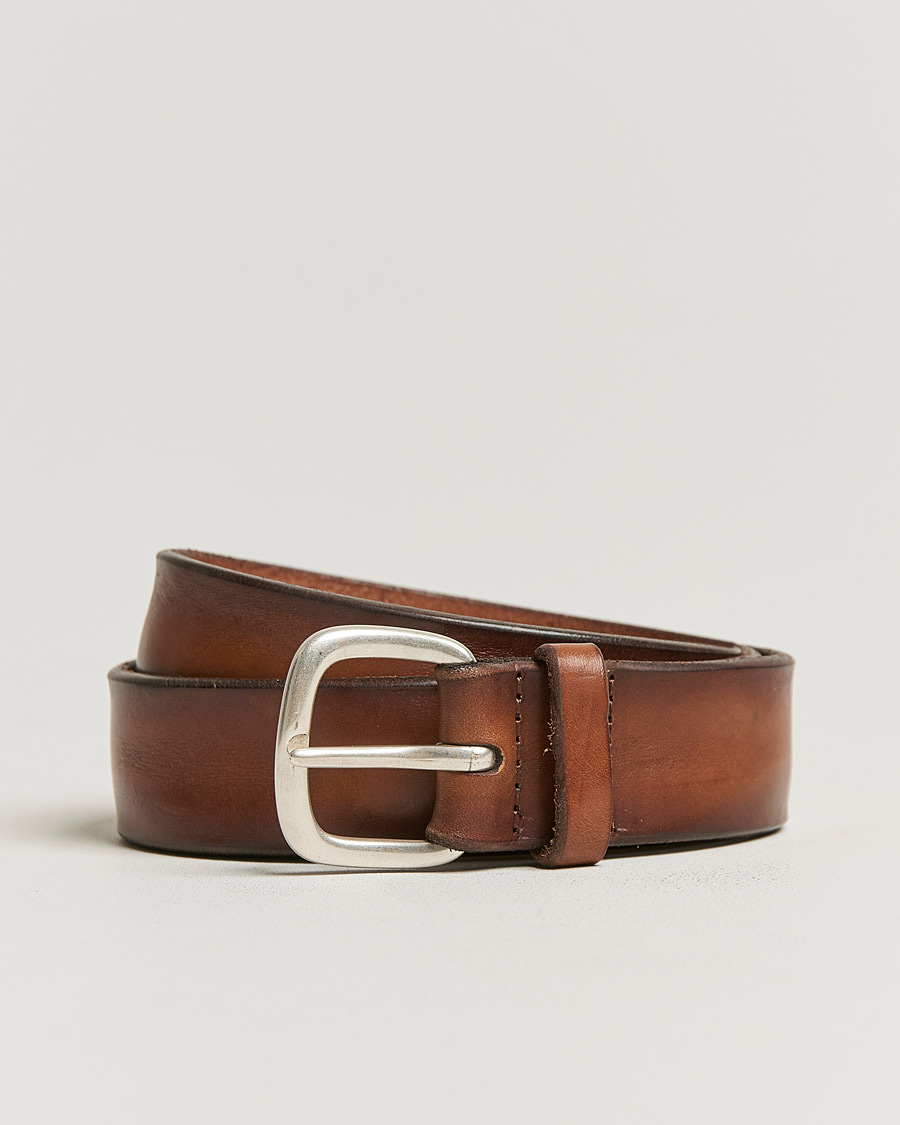 Homme | Orciani Vachetta Belt 3,5 cm Cognac | Orciani | Vachetta Belt 3,5 cm Cognac
