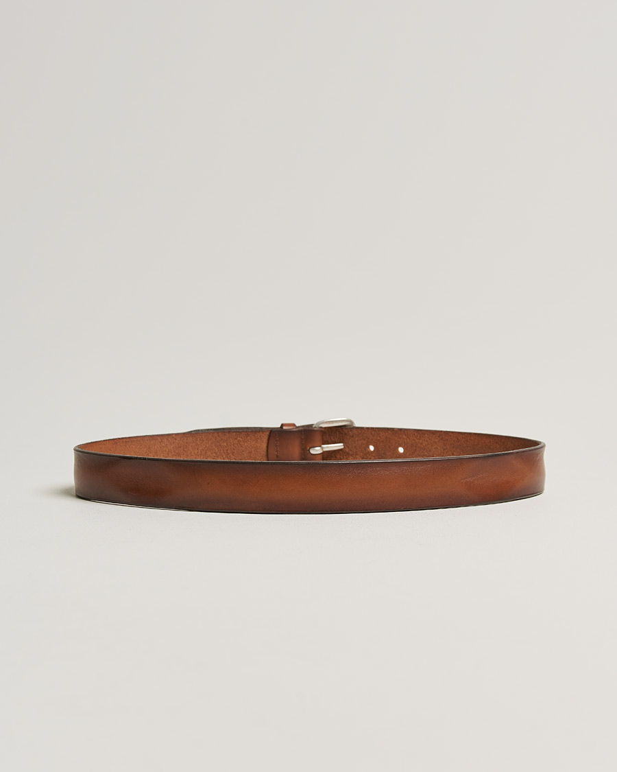 Homme | Orciani Vachetta Belt 3,5 cm Cognac | Orciani | Vachetta Belt 3,5 cm Cognac