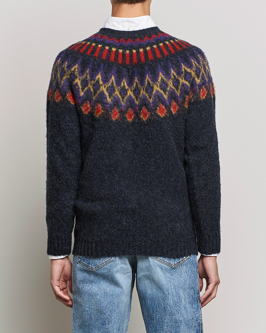 Homme | Pulls Et Tricots | Howlin' | Brushed Wool Fair Isle Crew Sweater Charcoal