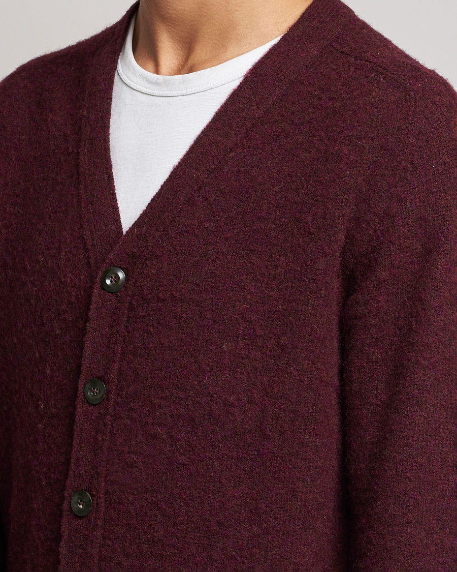 Homme | Pulls Et Tricots | Howlin' | Brushed Wool Cardigan Bordeaux