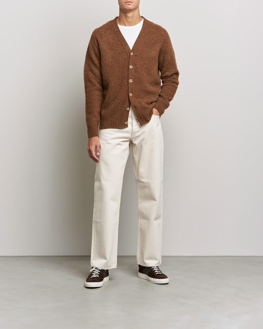Homme | Pulls Et Tricots | Howlin' | Brushed Wool Cardigan Nuts