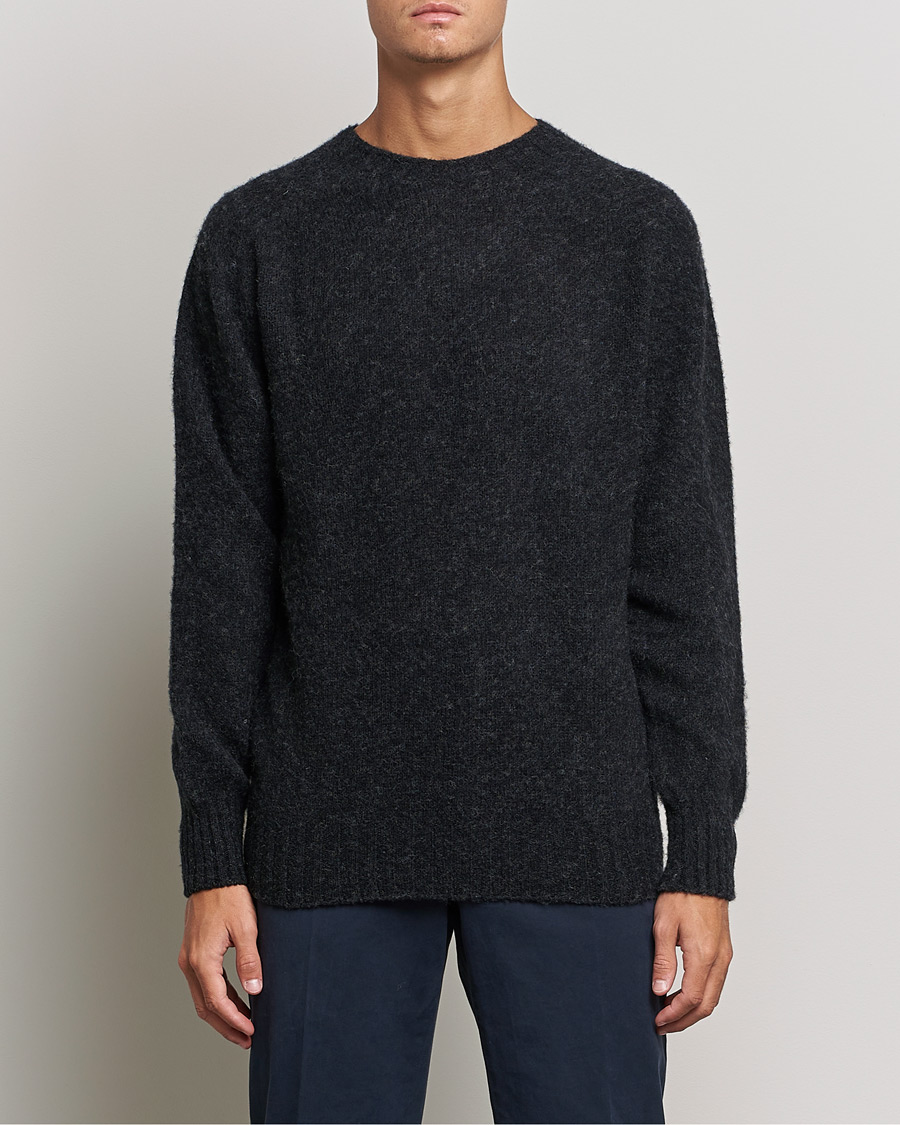 Homme | Pulls Et Tricots | Howlin' | Brushed Wool Sweater Charcoal