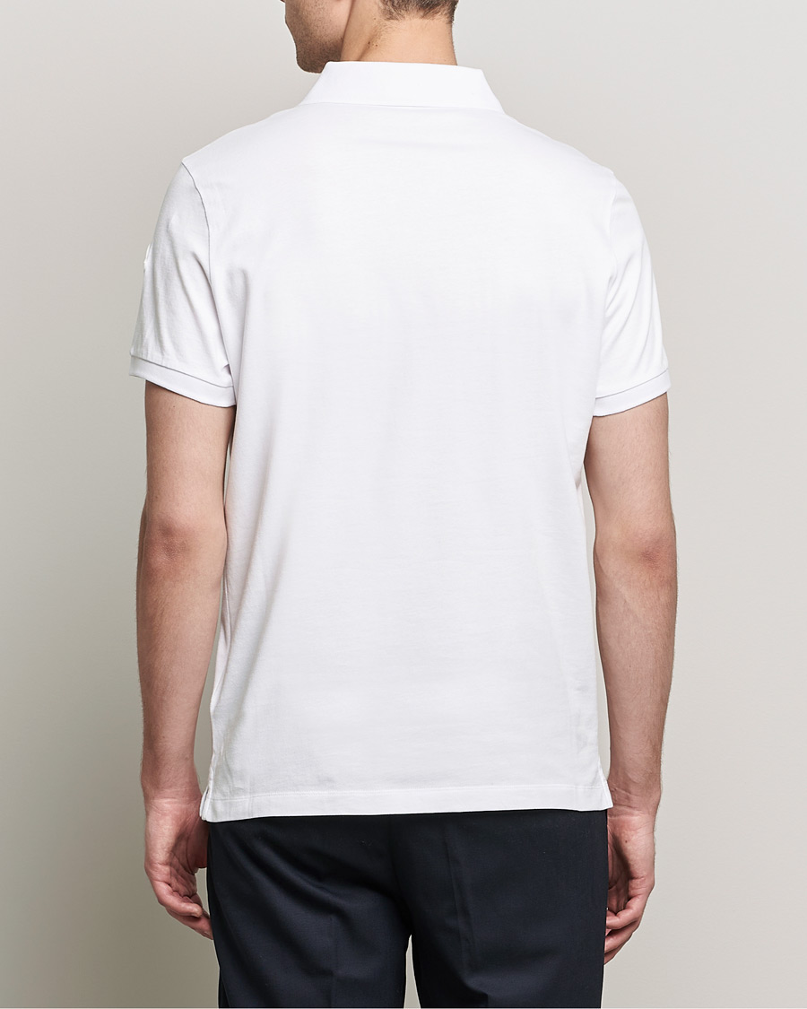 Homme | Polos | Moncler | Tricolore Rib Polo White