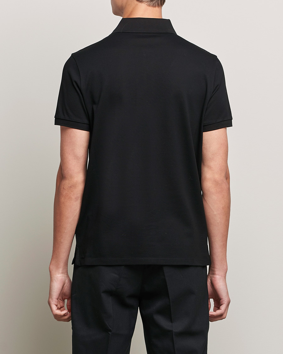 Homme | Polos | Moncler | Logo Rib Polo Black