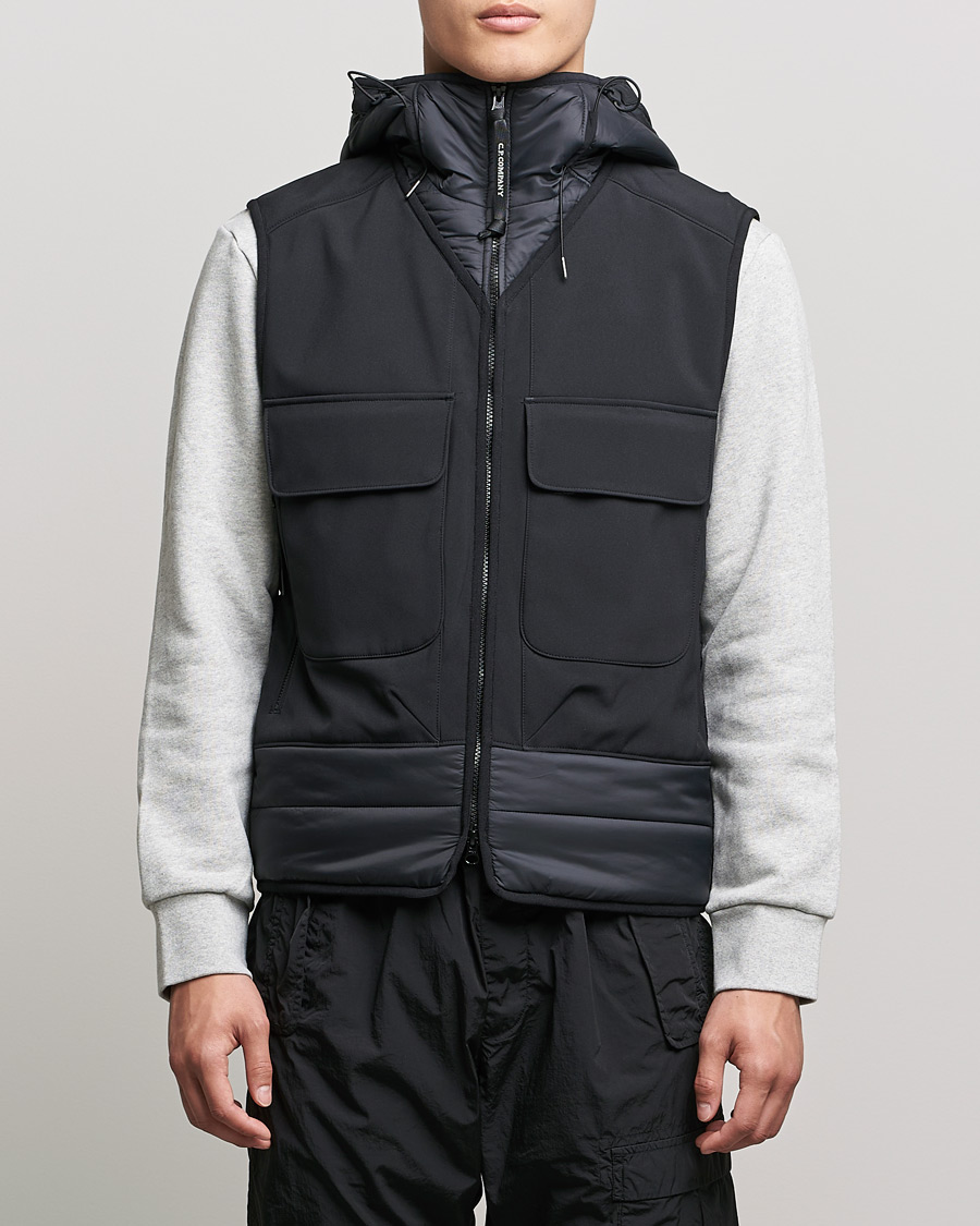 Homme | Manteaux Et Vestes | C.P. Company | CP Shell - R Mixed Goggle Vest Black
