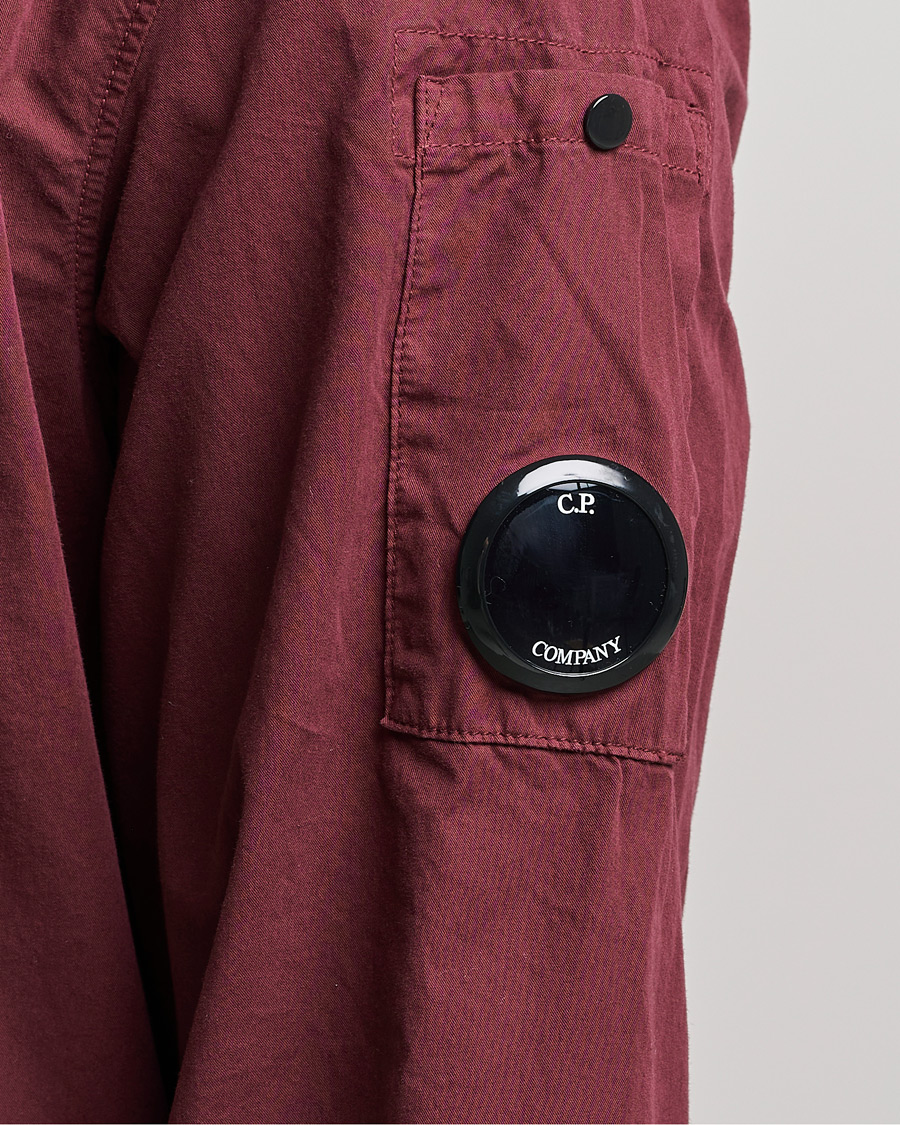 Homme | Chemises | C.P. Company | Garment Dyed Gabardine Overshirt WIne
