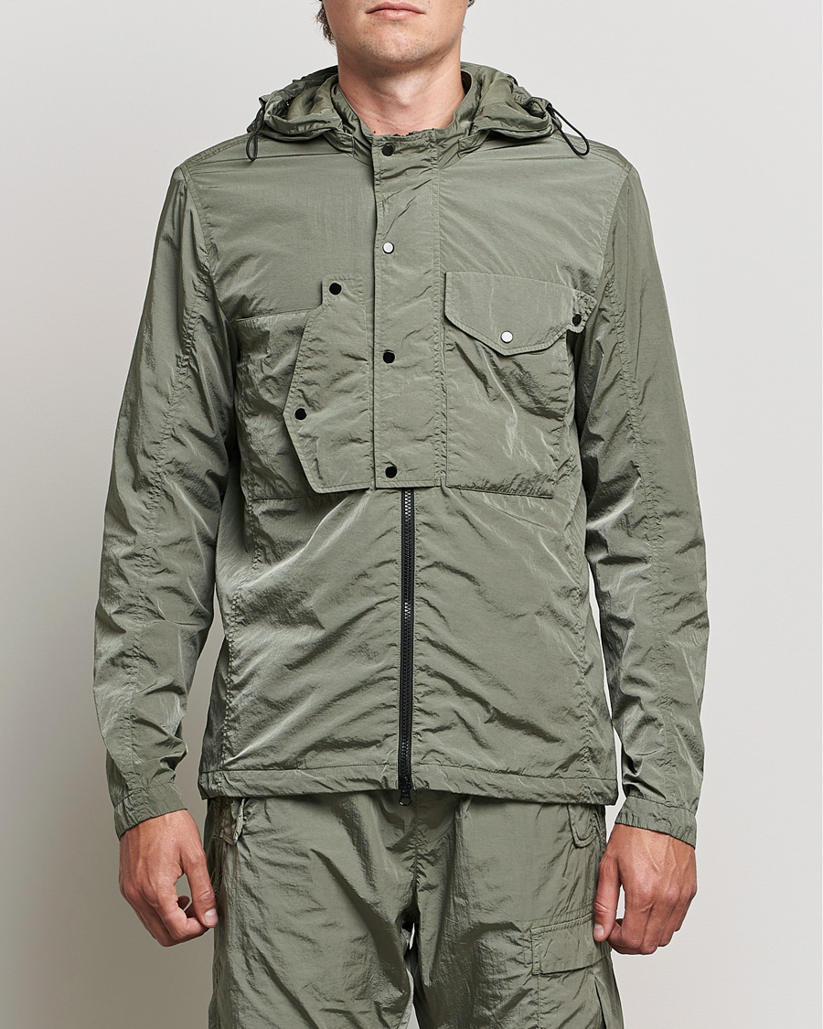 Homme | Manteaux Et Vestes | C.P. Company | Chrome R Hooded Shirt Jacket Green