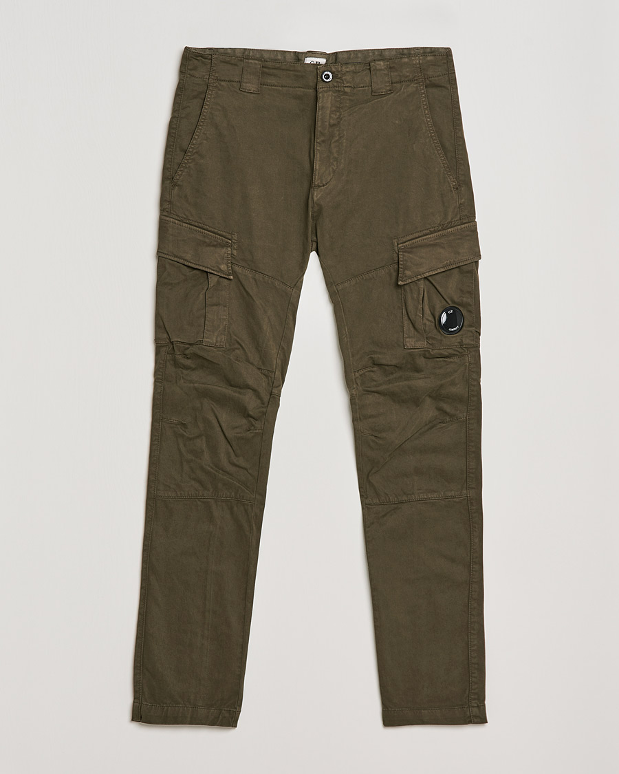 Homme | Pantalons | C.P. Company | Stretch Satin Lens Cargo Pants Olive