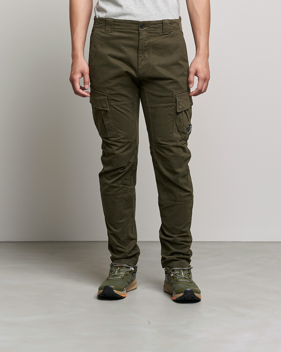 Homme | Pantalons | C.P. Company | Stretch Satin Lens Cargo Pants Olive