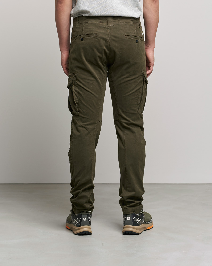 Homme | Pantalons | C.P. Company | Stretch Satin Lens Cargo Pants Olive