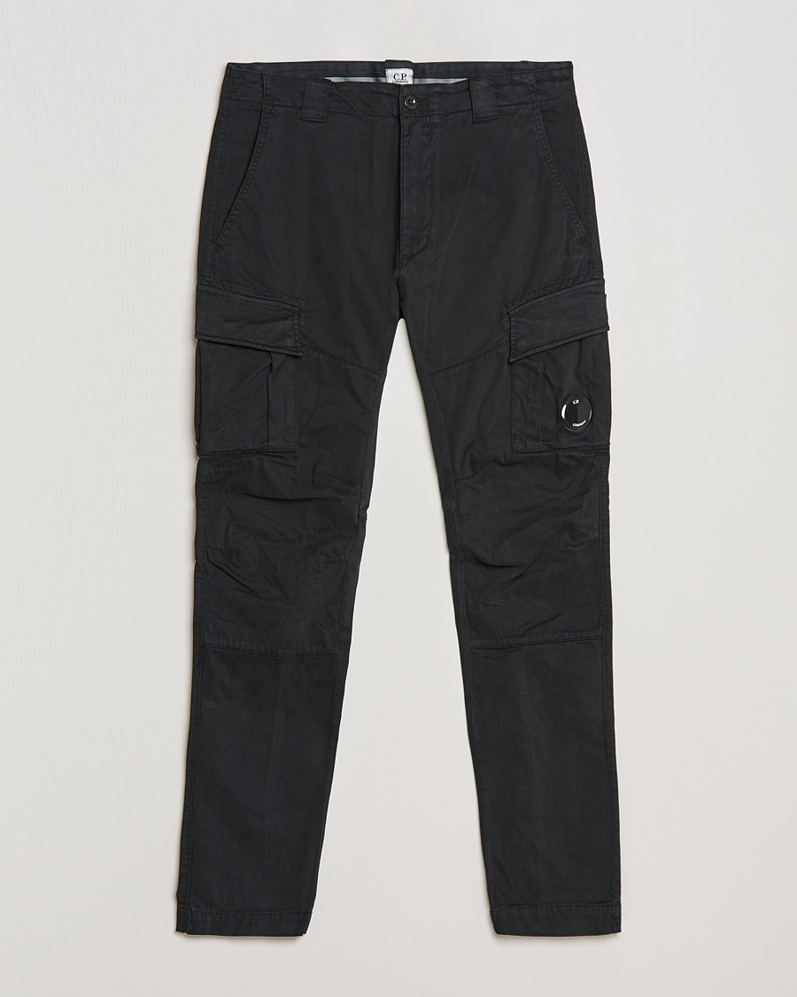 Homme | Pantalons | C.P. Company | Stretch Satin Lens Cargo Pants Black