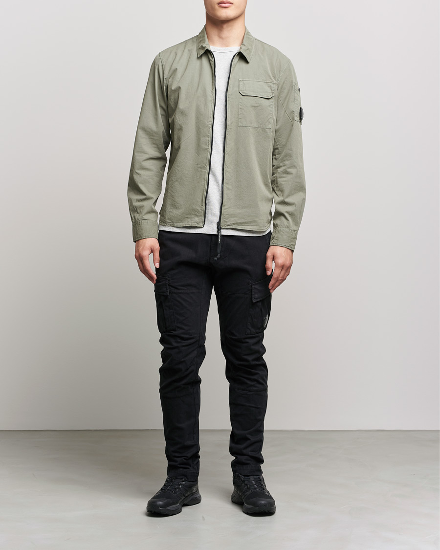 Homme | Pantalons | C.P. Company | Stretch Satin Lens Cargo Pants Black