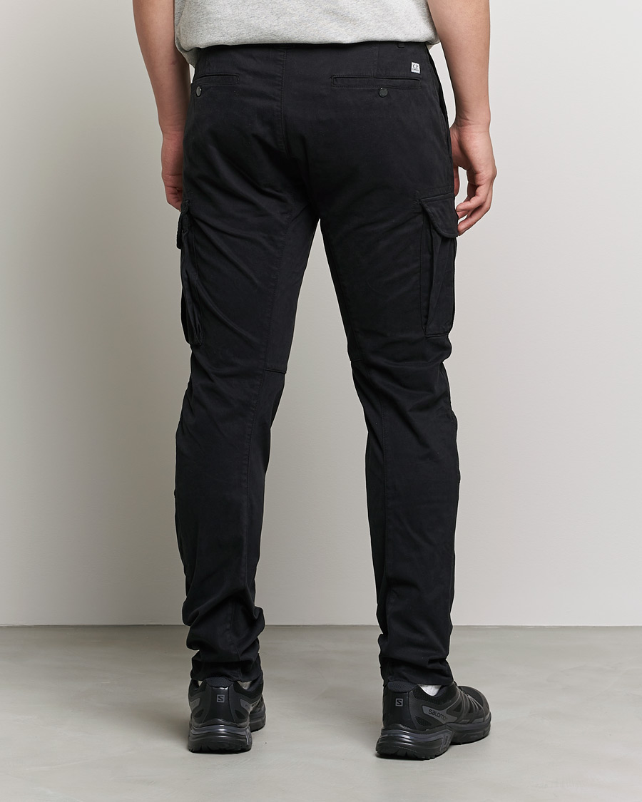 Homme | Pantalons | C.P. Company | Stretch Satin Lens Cargo Pants Black