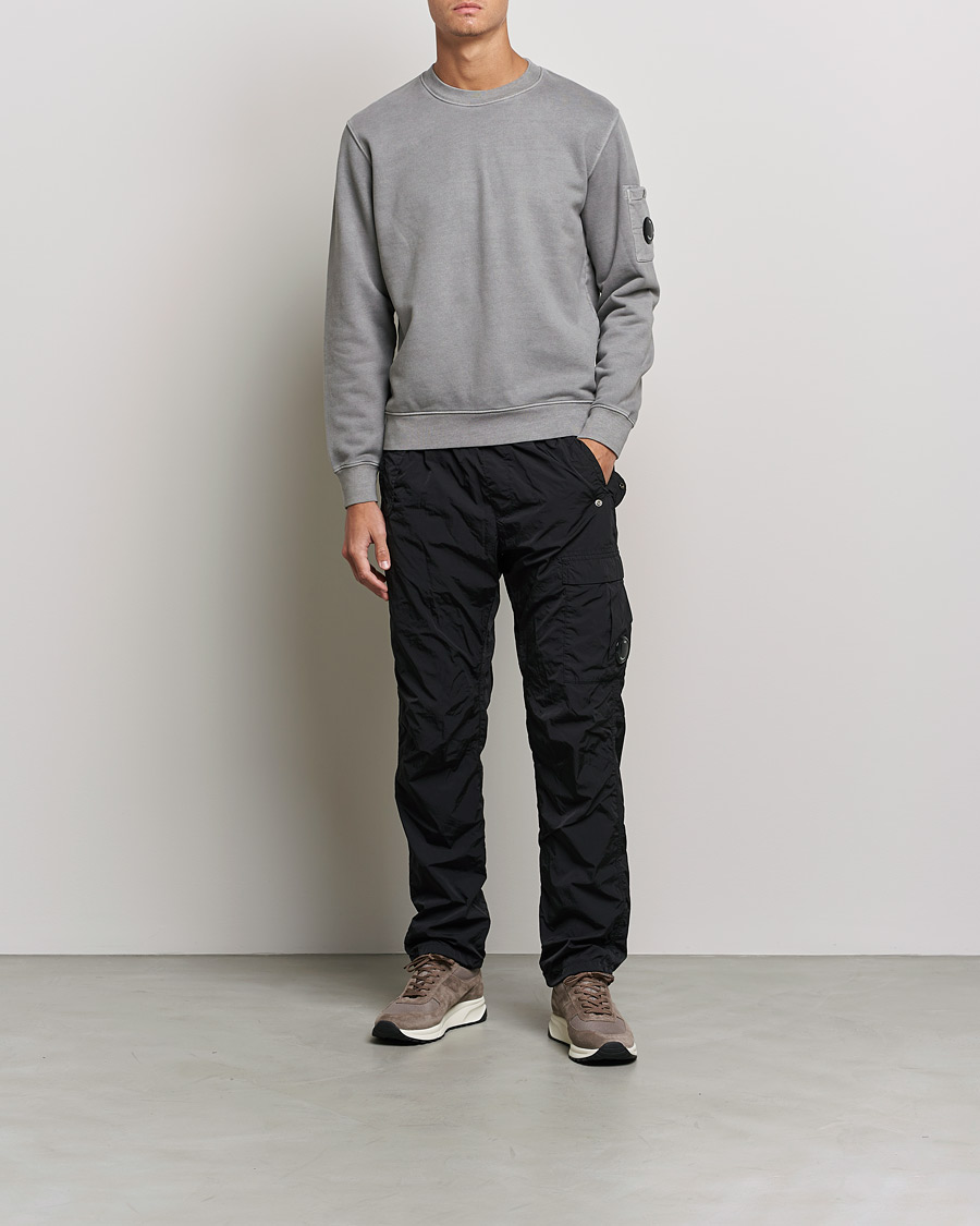 Homme | Pulls Et Tricots | C.P. Company | Brushed Emerized Diagonal Fleece Sweat Grey