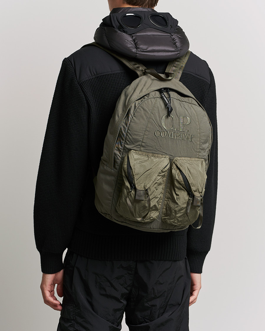 Homme | C.P. Company Taylon P Mixed Backpack Olive | C.P. Company | Taylon P Mixed Backpack Olive
