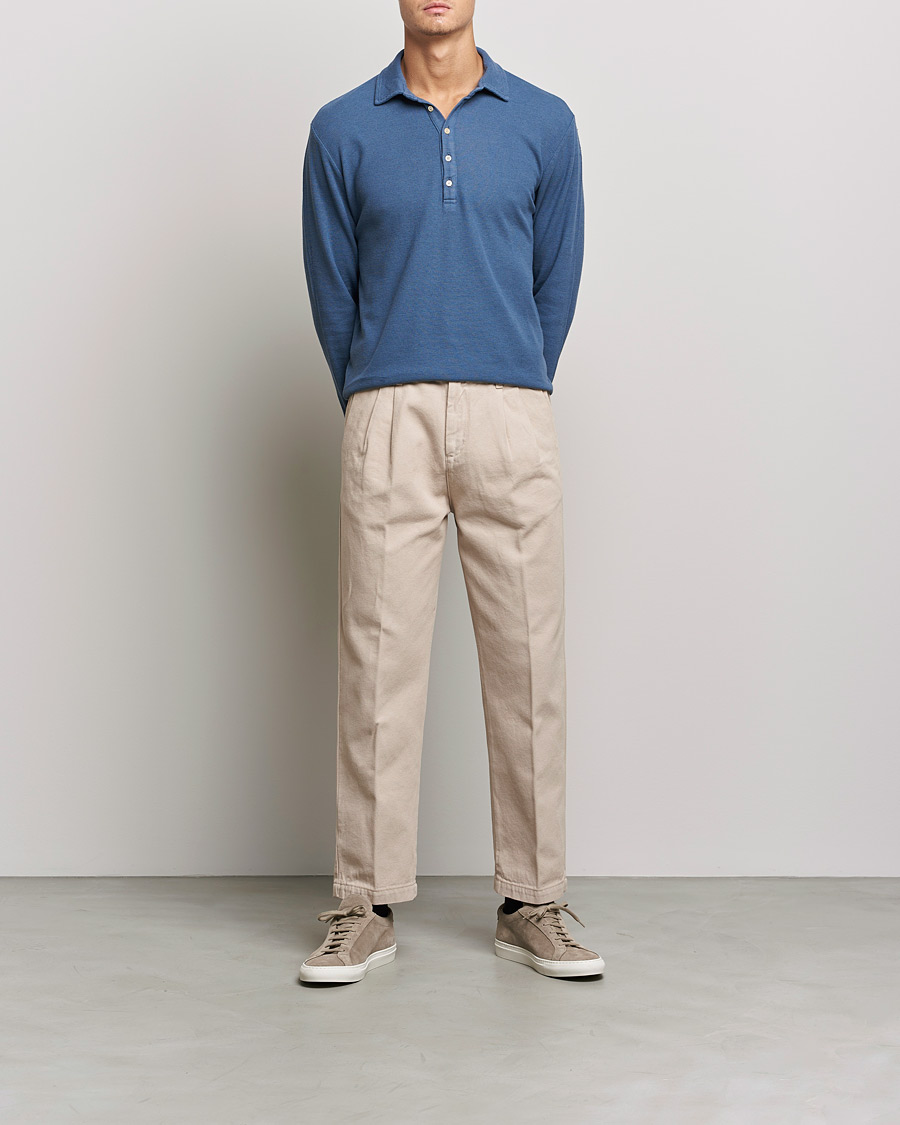 Homme | Pantalons | Massimo Alba | Strallo Pleated Chinos Beige
