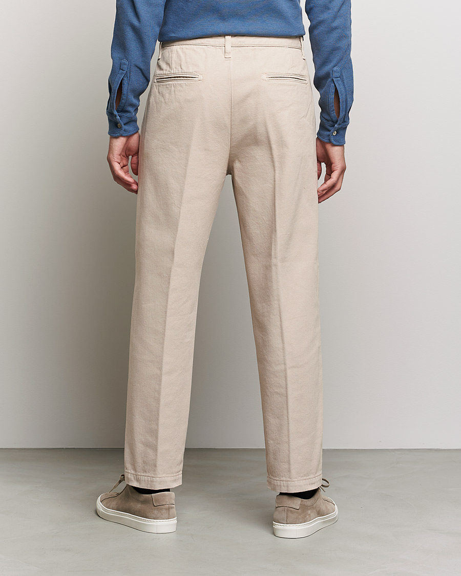 Homme | Pantalons | Massimo Alba | Strallo Pleated Chinos Beige