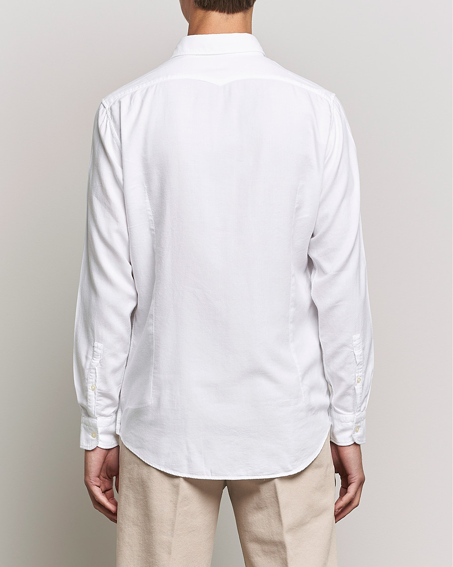 Homme | Chemises | Massimo Alba | Genova Soft Flannel Shirt White