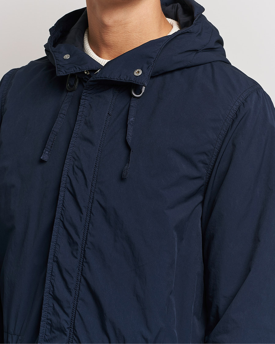 Homme | Manteaux Et Vestes | Aspesi | Parkettone Garment Dyed Jacket Navy