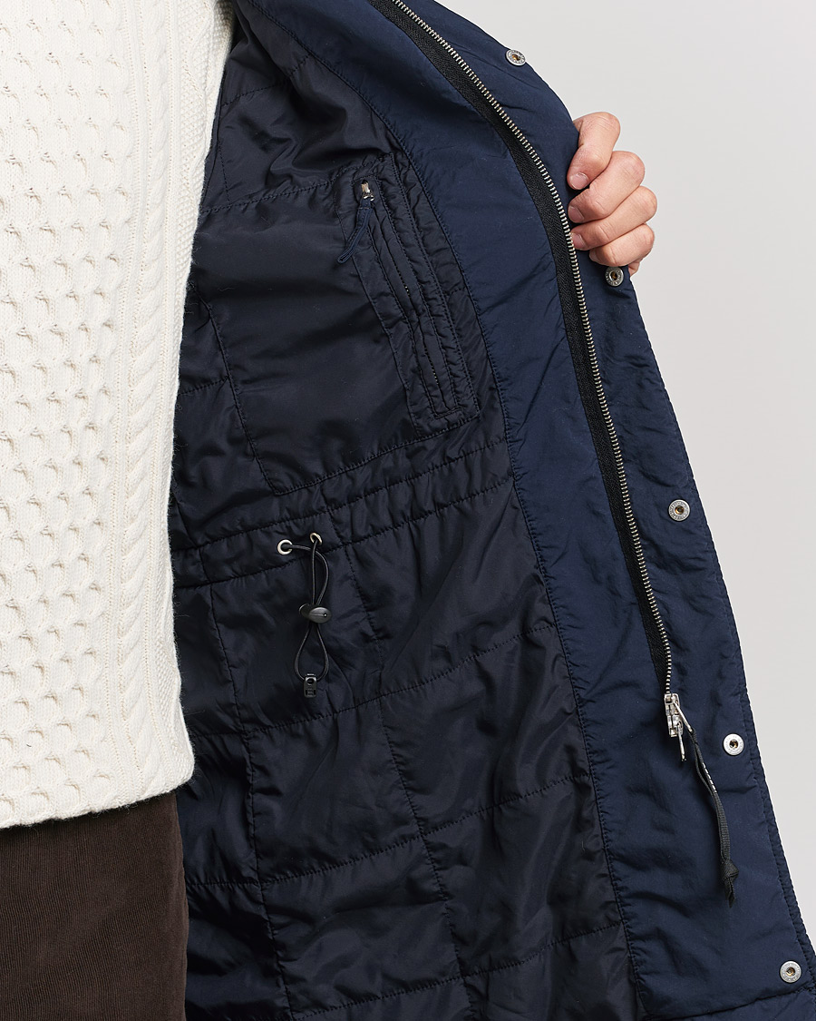 Homme | Manteaux Et Vestes | Aspesi | Parkettone Garment Dyed Jacket Navy
