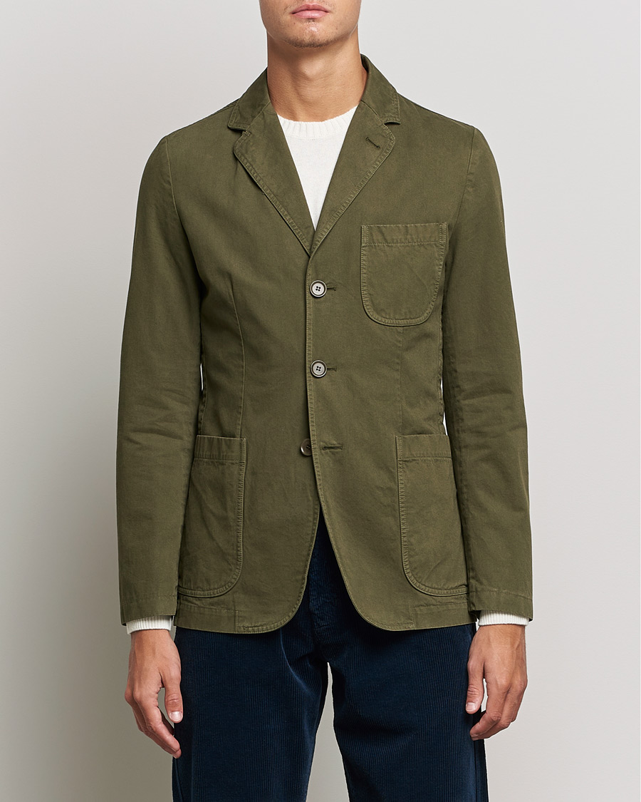 Homme | Blazers | Aspesi | Murakami Cotton Blazer Military Green