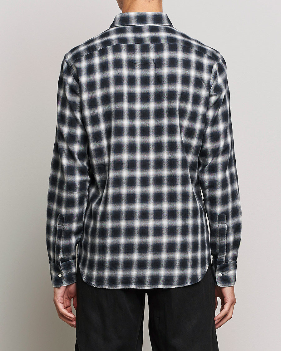 Homme | Chemises | Aspesi | Checked Flannel Shirt Blue/Grey