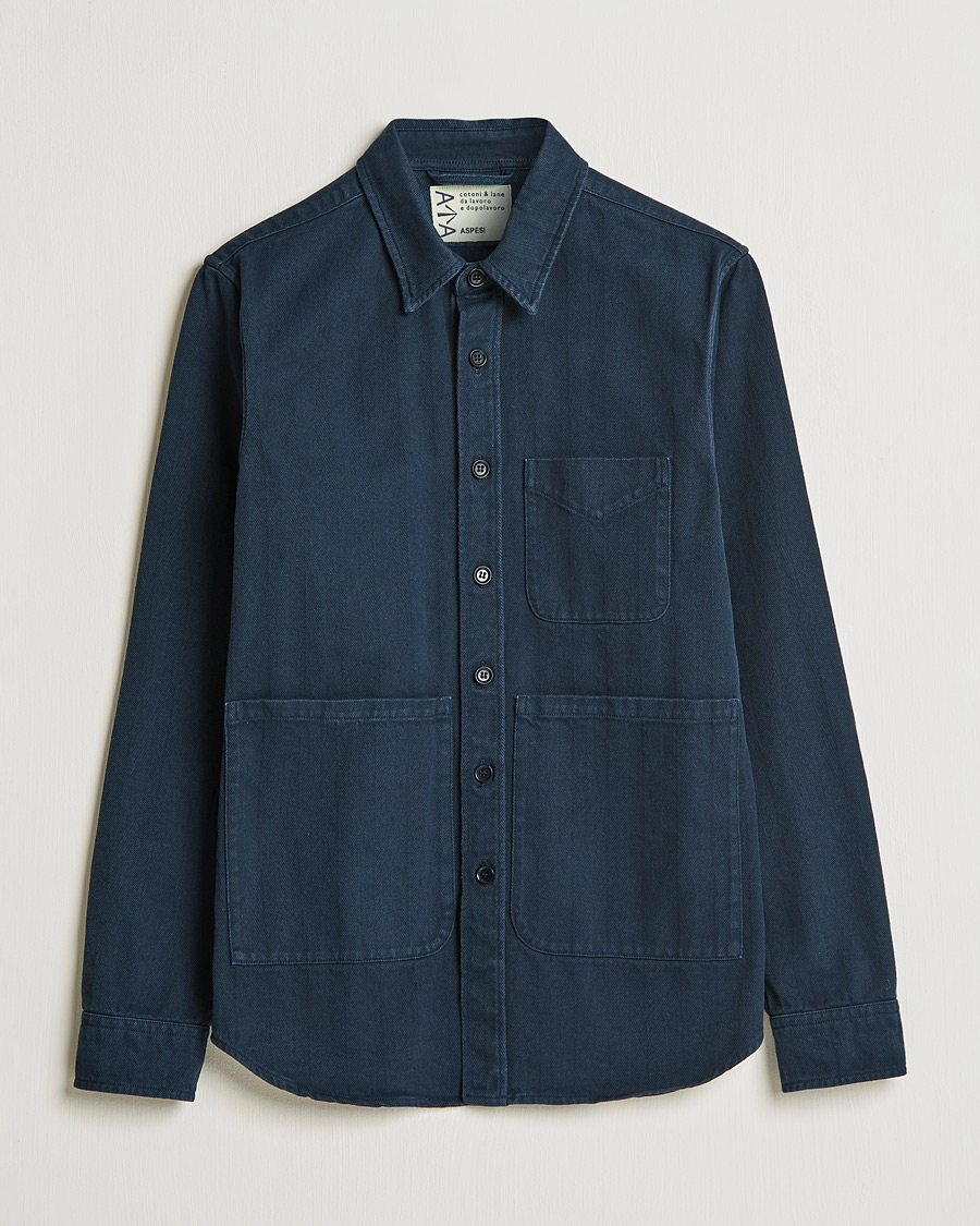 Homme | Chemises | Aspesi | Utility Shirt Navy
