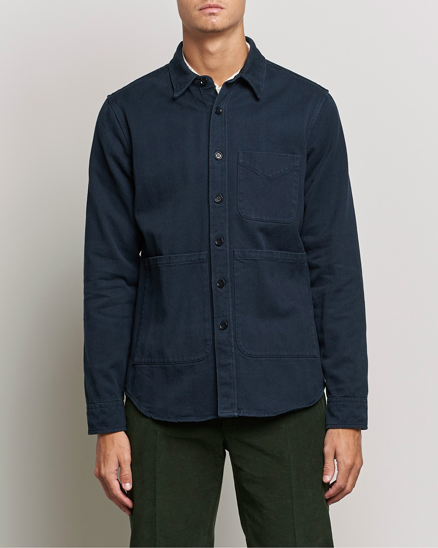 Homme | Chemises | Aspesi | Utility Shirt Navy