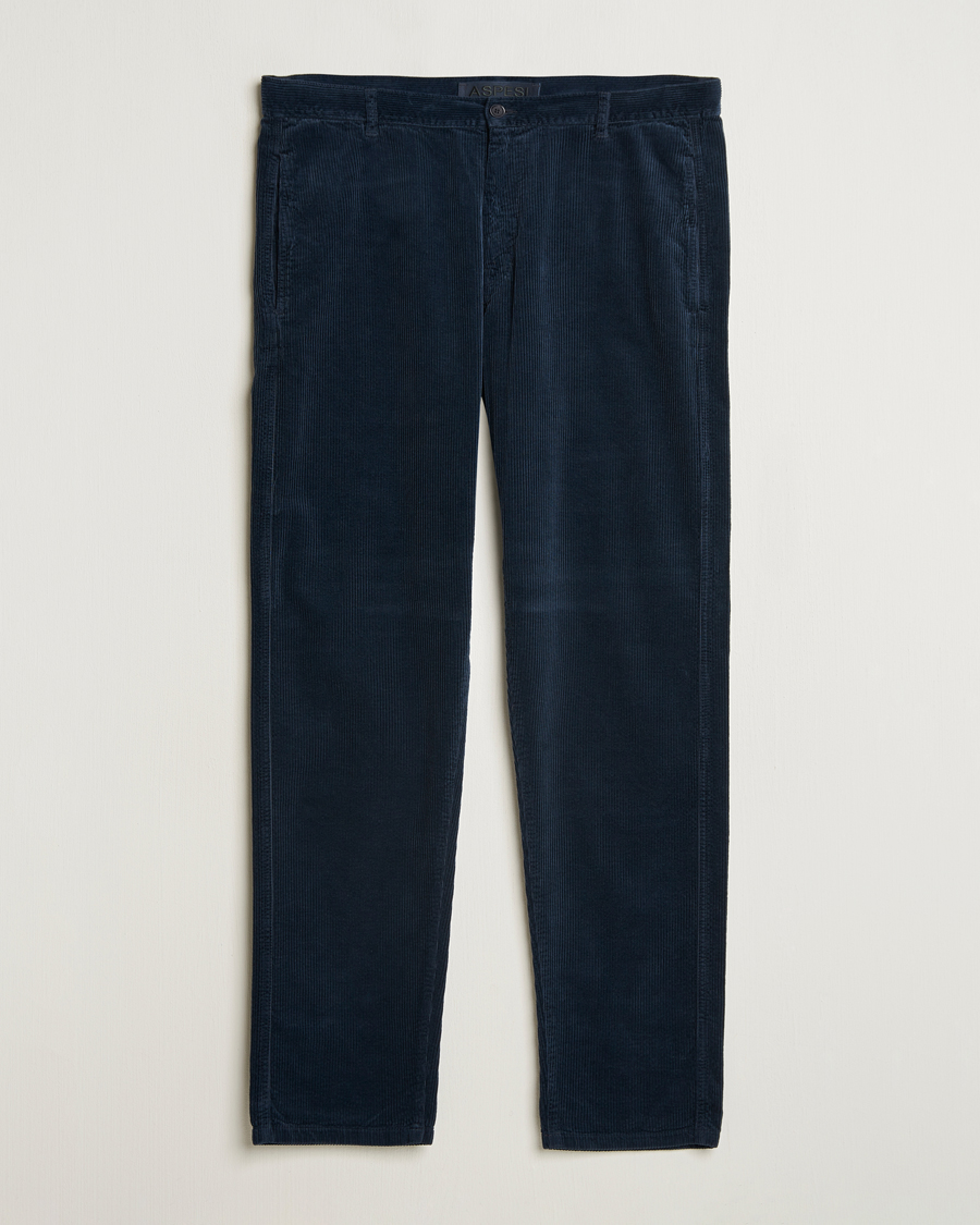 Homme | Pantalons | Aspesi | Corduroy Pants Navy