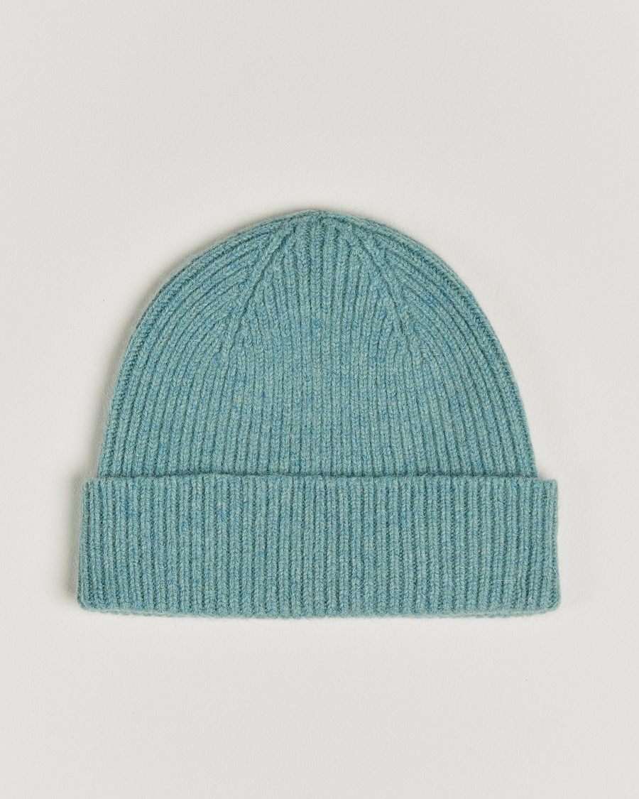 Homme | Le Bonnet Lambswool/Caregora Beanie Basil | Le Bonnet | Lambswool/Caregora Beanie Basil