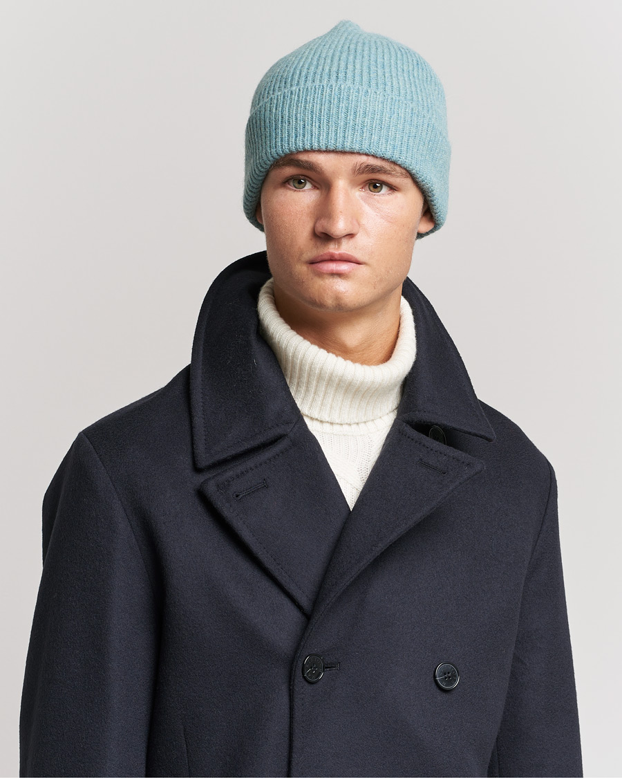 Homme | Le Bonnet Lambswool/Caregora Beanie Basil | Le Bonnet | Lambswool/Caregora Beanie Basil