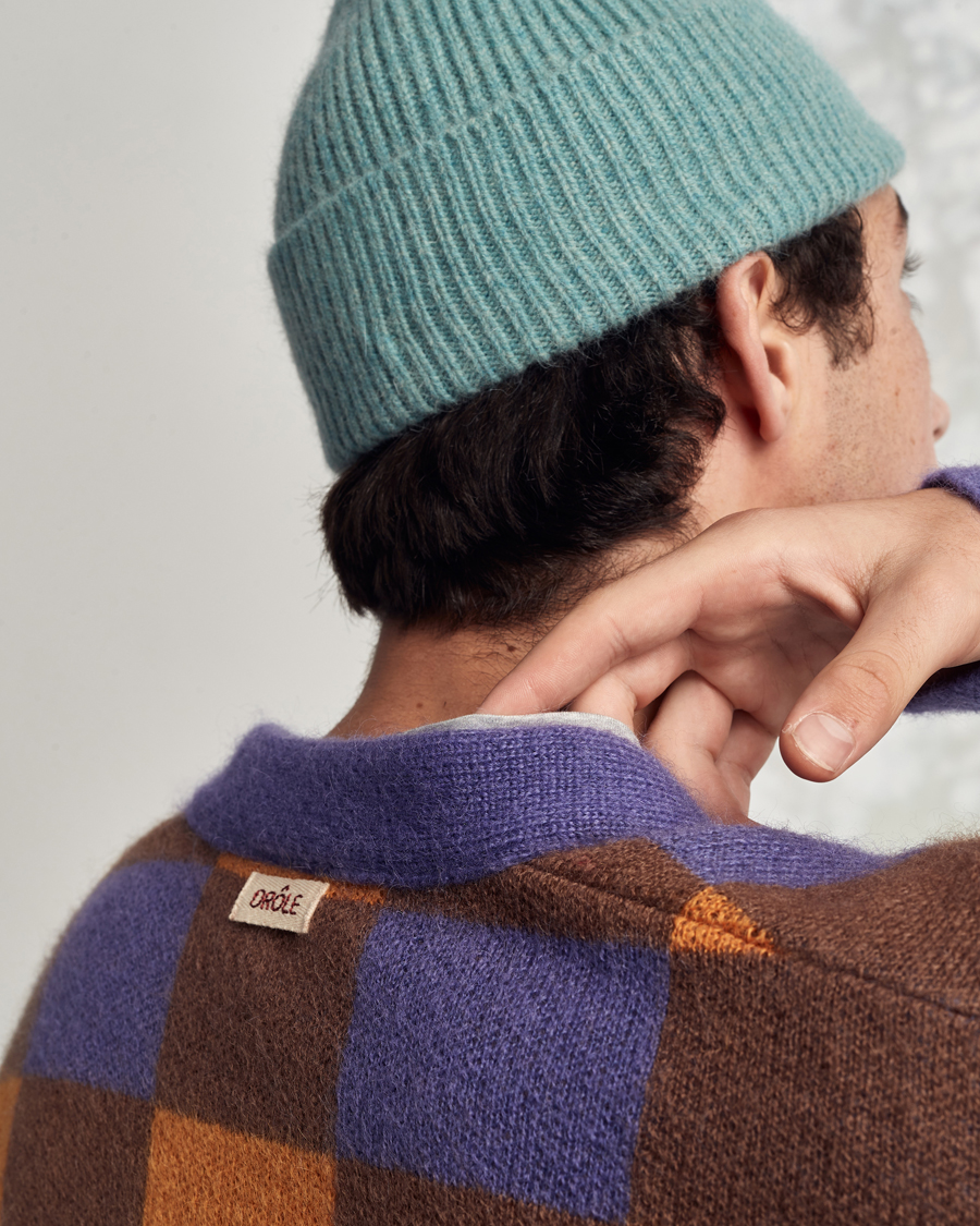 Homme | Le Bonnet Lambswool/Caregora Beanie Basil | Le Bonnet | Lambswool/Caregora Beanie Basil