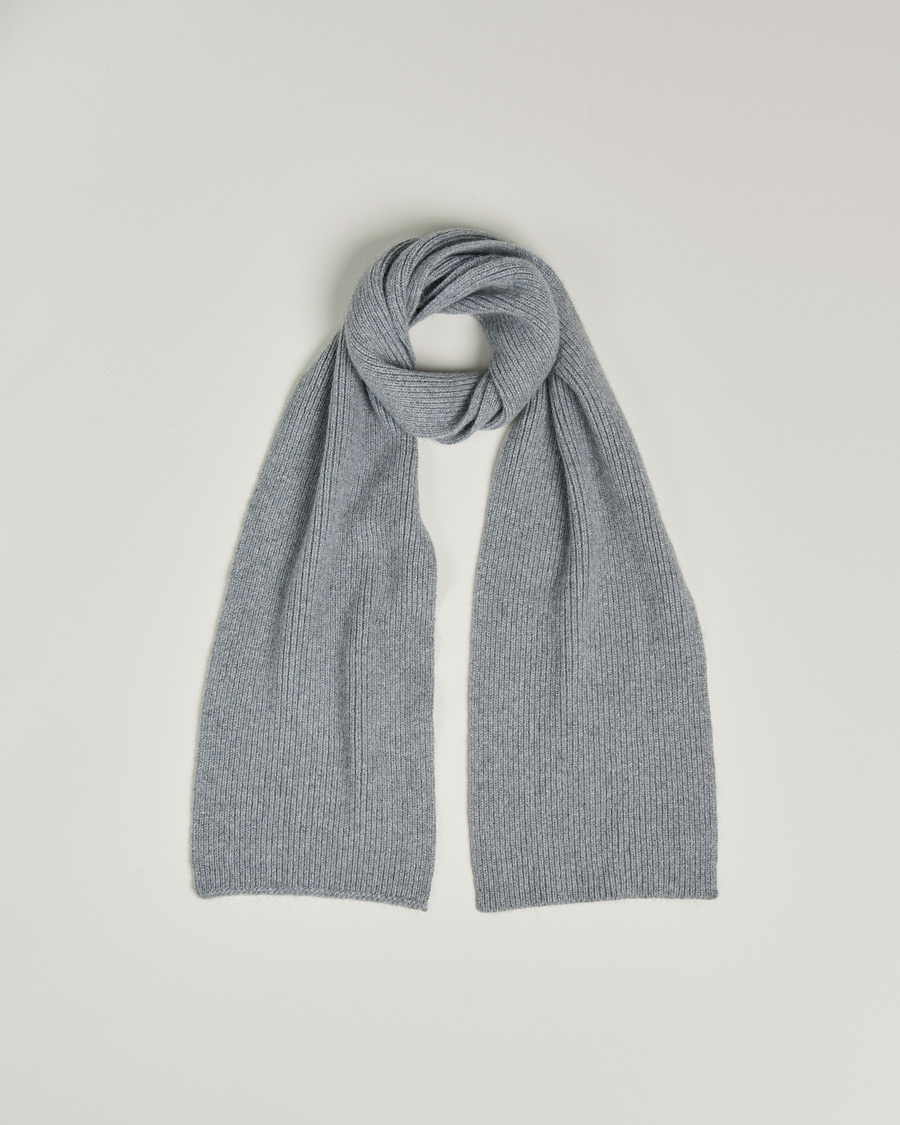 Homme | Écharpes | Le Bonnet | Lambswool/Caregora Scarf Smoke
