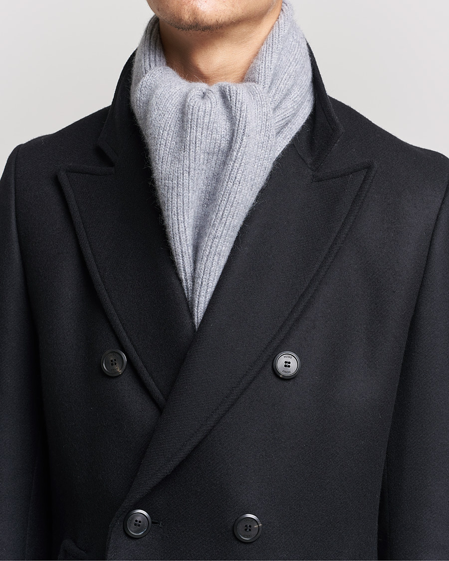Homme | Écharpes | Le Bonnet | Lambswool/Caregora Scarf Smoke