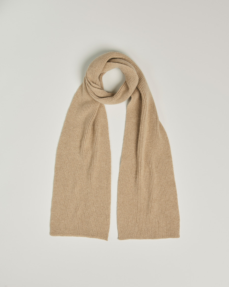 Homme | Écharpes | Le Bonnet | Lambswool/Caregora Scarf Sand