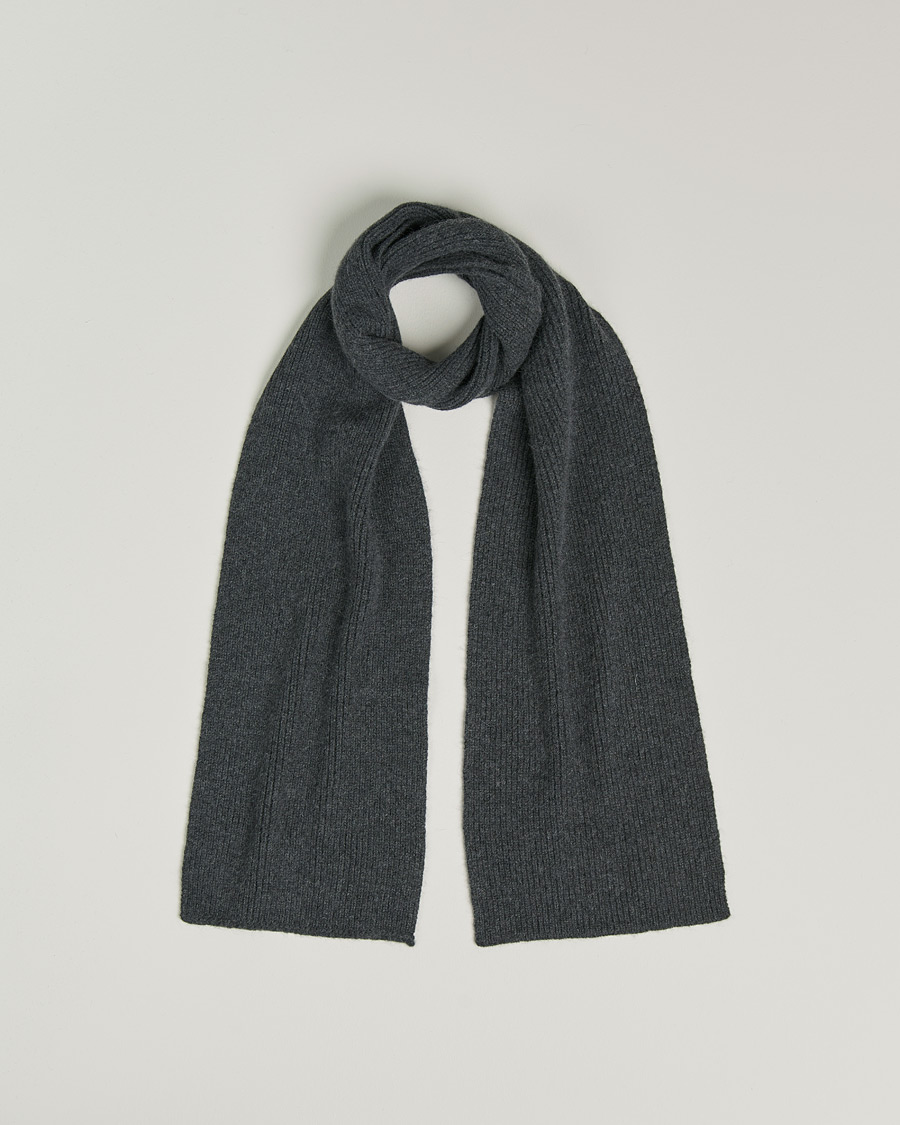 Homme | Écharpes | Le Bonnet | Lambswool/Caregora Scarf Graphite