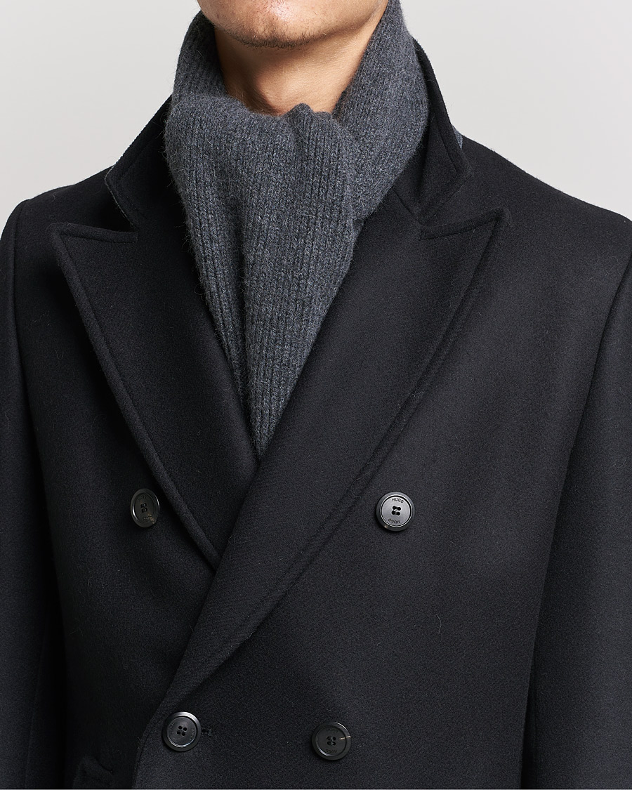 Homme | Sections | Le Bonnet | Lambswool/Caregora Scarf Graphite