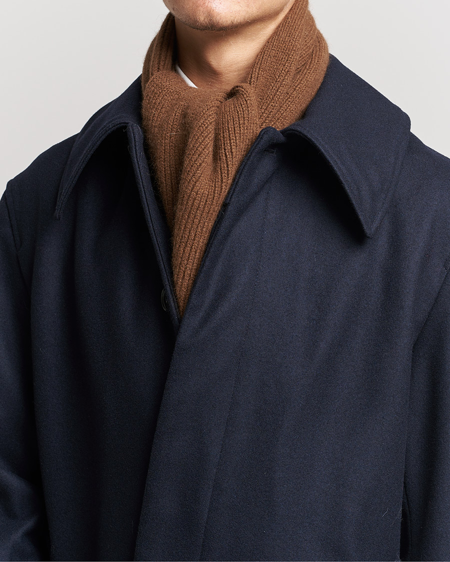 Homme | Écharpes | Le Bonnet | Lambswool/Caregora Scarf Walnut