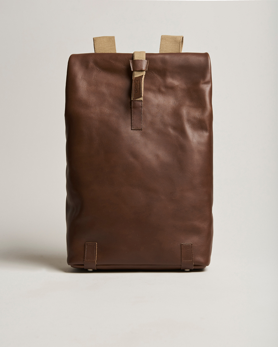 Homme | Sacs | Brooks England | Pickwick Large Leather Backpack Dark Tan